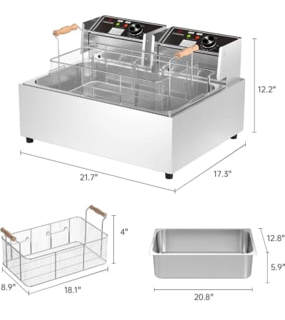 23Qt Commercial Triple Basket Deep Fryer for rent in Stittsville