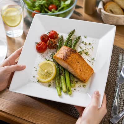 Square Modern Dinner Plate - 10" ( Select By Dozen ) thumbnail Party-Event 1/3