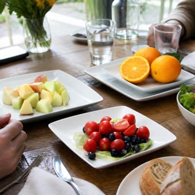 Square Modern Bread Plate - 5" ( Please Select By Dozen ) thumbnail Party-Event 3/4