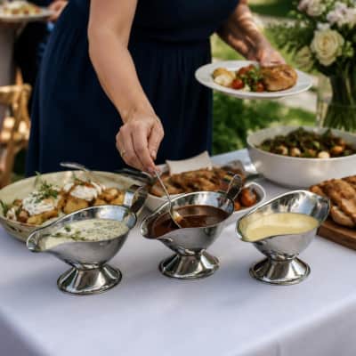Gravy / Dressing Boat-Stainless Steel thumbnail Party-Event 2/4