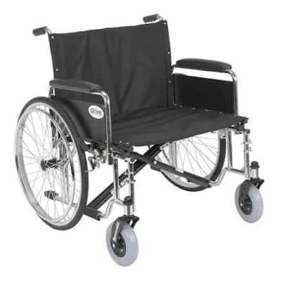 Extra-Wide Folding Manual Wheelchair for rent in Orlando