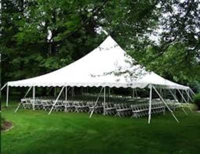 40’ x 40’ Pole Tent Rental w/walls - Installed