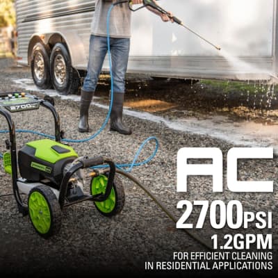 2700 Psi Electric Pressure Washer - 1.2 Gallon