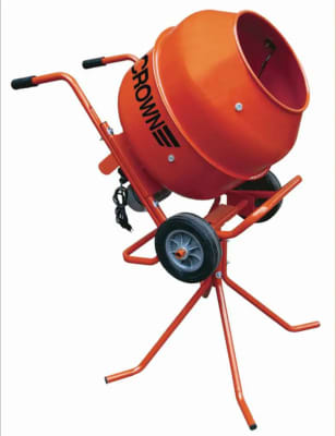 3 Cu Ft Portable Concrete Mixer – Steel Drum