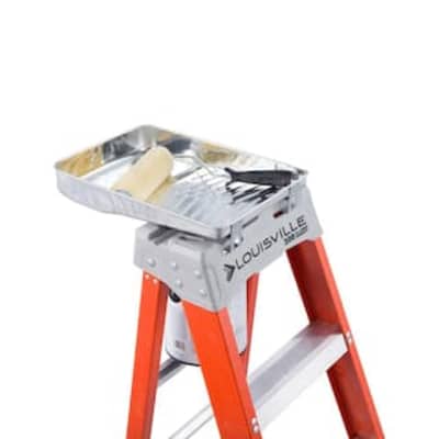 12’ Fiberglass Step Ladder By Louisville – Ideal For High Re