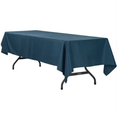 Polyester 60"x120" Polyester Tablecloth - Navy Blue