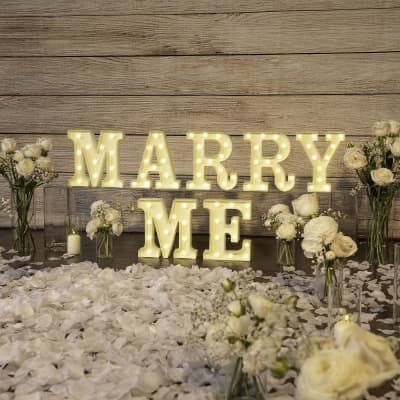 Marry Me Light-Up Letters Rental – Ottawa Events