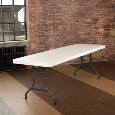 8ft Rectangle Folding Table Rental in Stone-Mountain