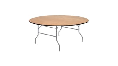 60 inch Round Wood Table Rental- Loudoun Fairfax DC NOVA MD