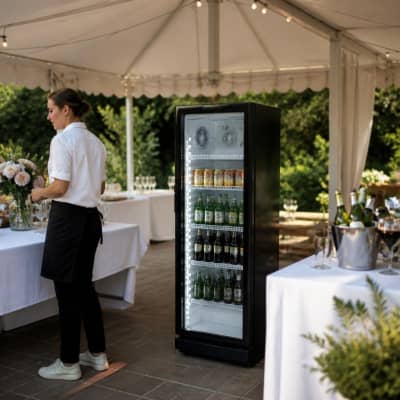 8.5 cu. ft - Glass Door Commercial Refrigerator Rental
