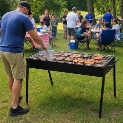 4’ Charcoal BBQ Grill Rental