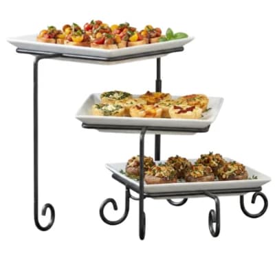 Three Tier Serving Stand With Platters