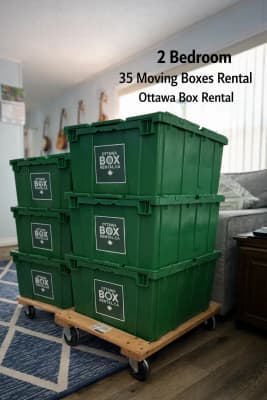 2 Bedroom 35 Plastic Moving Boxes - Ottawa Box Rental