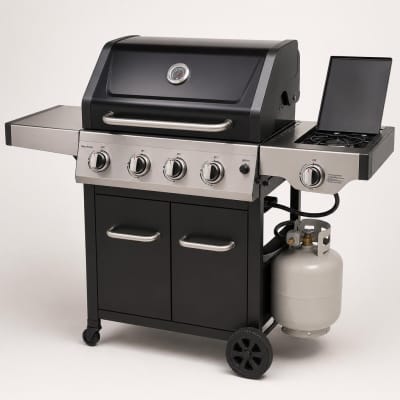 Propane Gas BBQ Grill with Side Burner