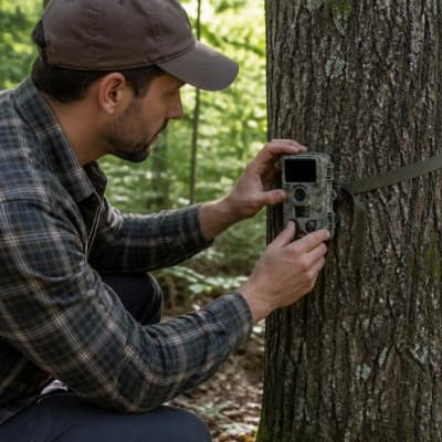 Trail Camera - 4K 48MP Night Vision Motion-Activated 