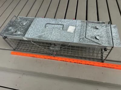 Galvanized Live Animal Trap Cage