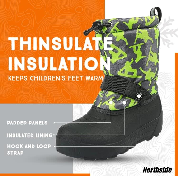Northside Unisex Insulated Winter Snow Boots: Size 5 Toddler – photo 3 in Broomall
