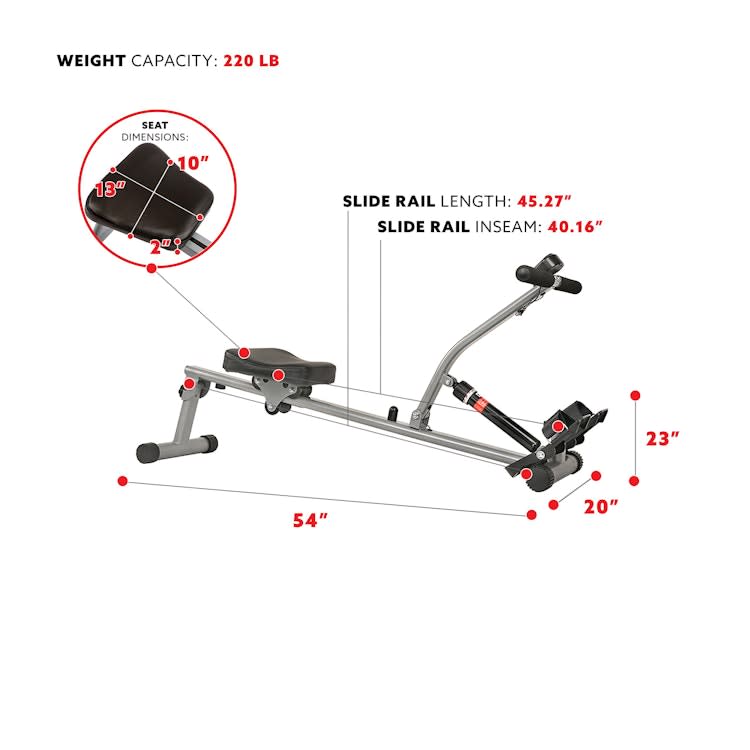 Rowing Machine Rower w/ 12 Level Adjustable Resistance – photo 6 in Kanata
