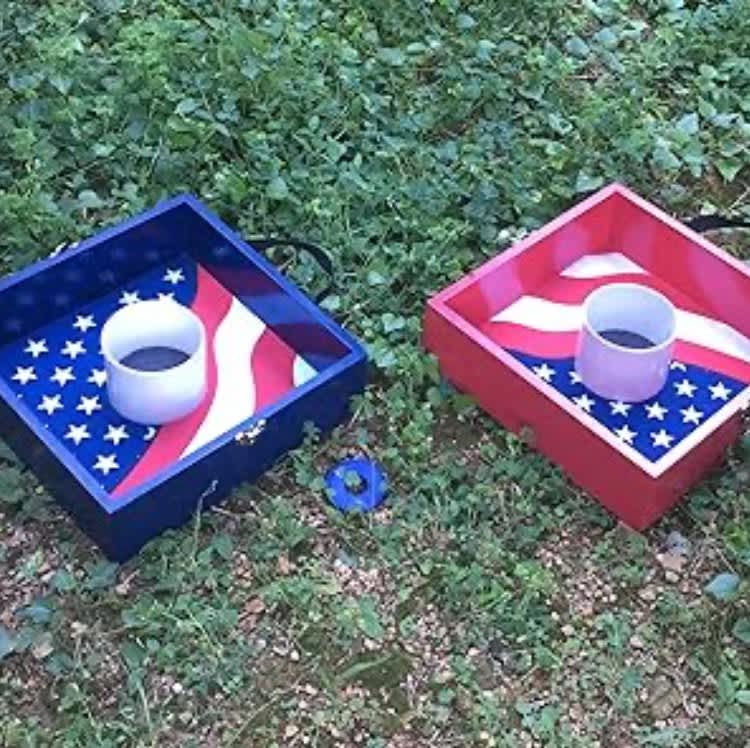 Wooden Washer Toss Game with 8 Washers – photo 3 in Broomall