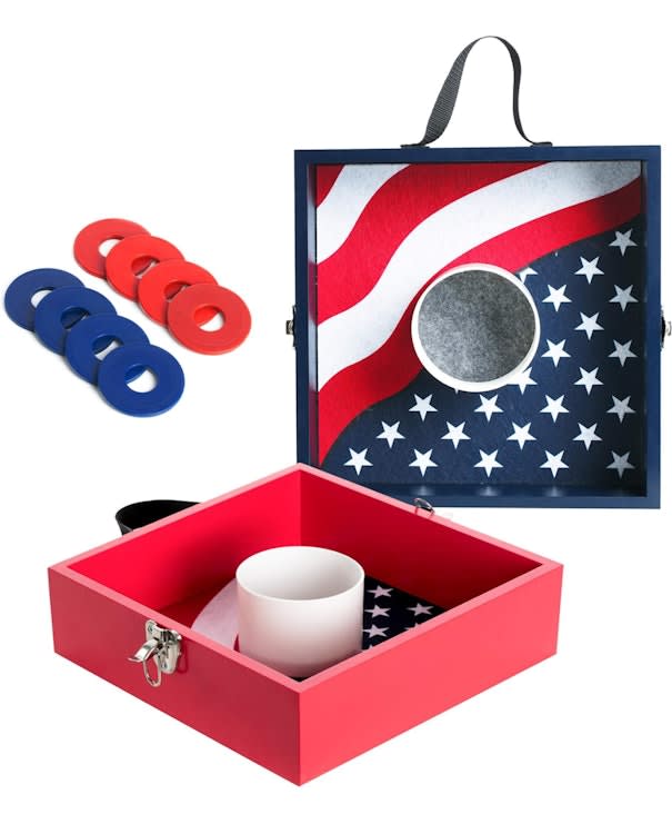 Wooden Washer Toss Game with 8 Washers for rent in Broomall