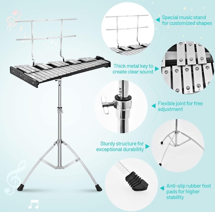 Giantex 32 Note Percussion Glockenspiel Bell Kit – photo 6 in Kanata