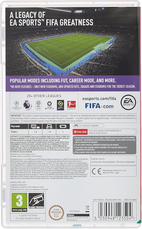 Nintendo Switch - EA Sports FIFA 21 Legacy Edition Video Gam – photo 2 in Broomall