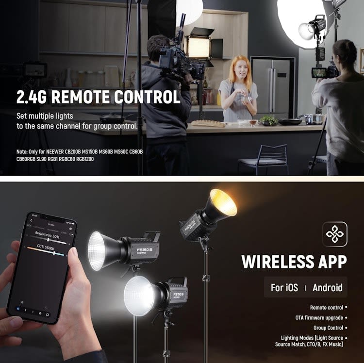 LED Video Light 2.4G/APP Control, 130W 2700K-6500K 72000lux – photo 8 in Ottawa