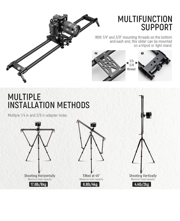 31.5 inches / 80 cm Carbon Fibre Camera Slide / Dolly – photo 5 in Ottawa
