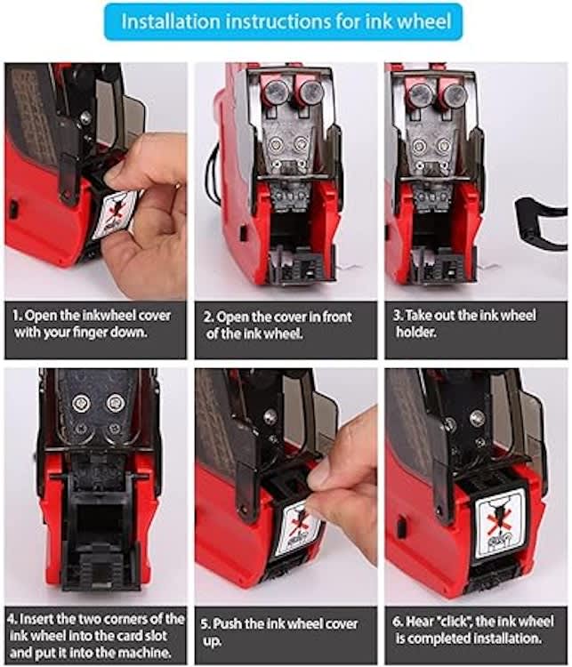Pricing Labeller, Price Sticker Gun Equipment-Tools 6/6