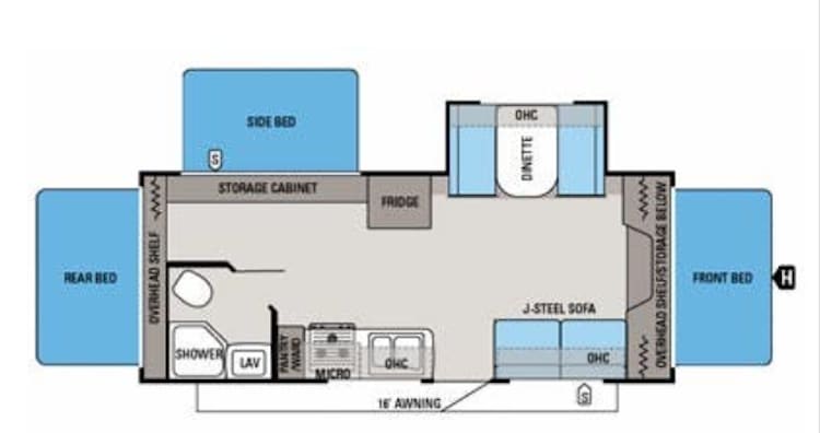 2013 Travel Trailer - 23’ Jayco X23F Hybrid – photo 2 in Rockland