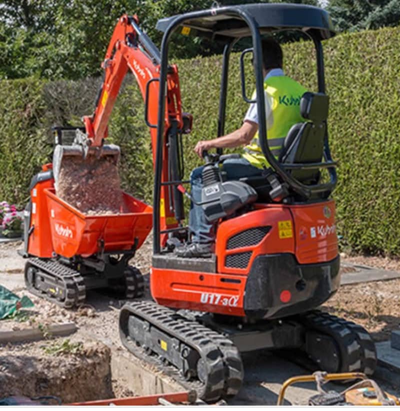 Kubota U17 Mini Excavator With Trailer for rent in Nepean