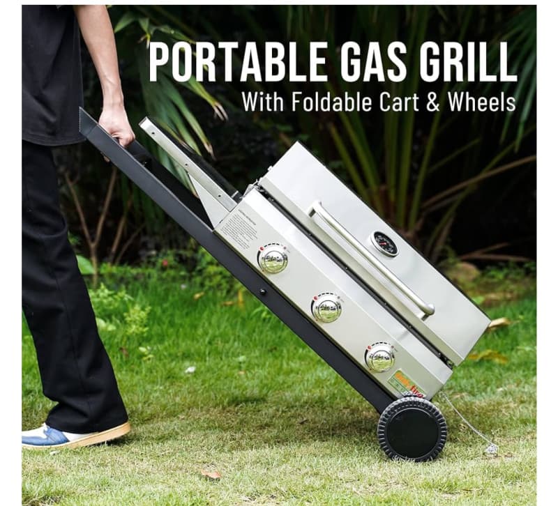 🔥 3 Burner Gas Grill Portable Barbecue / Bbq – photo 4 in Ottawa