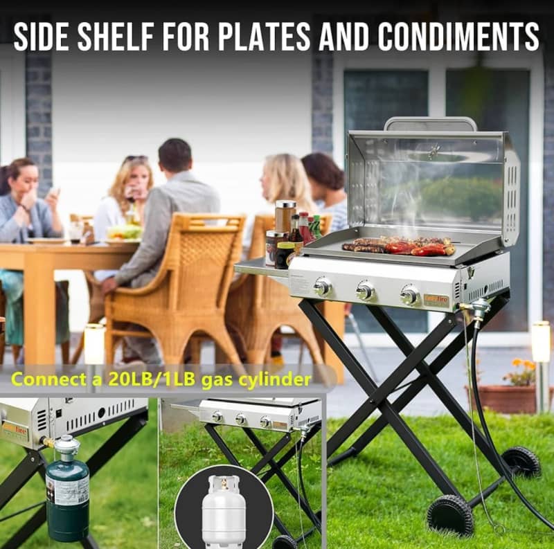 🔥 3 Burner Gas Grill Portable Barbecue / Bbq – photo 7 in Ottawa