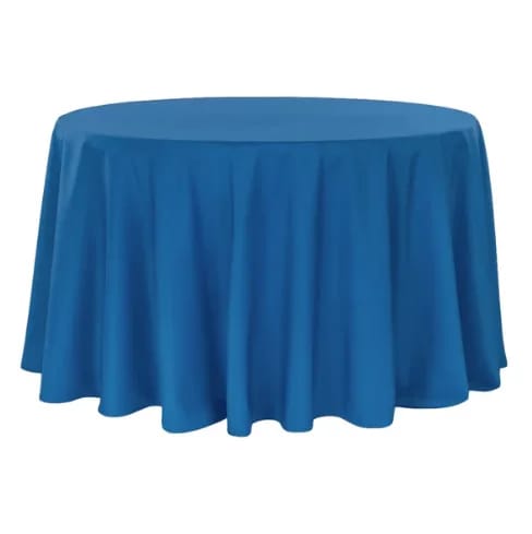 Polyester 120" Round Tablecloth - Royal Blue for rent in Nepean