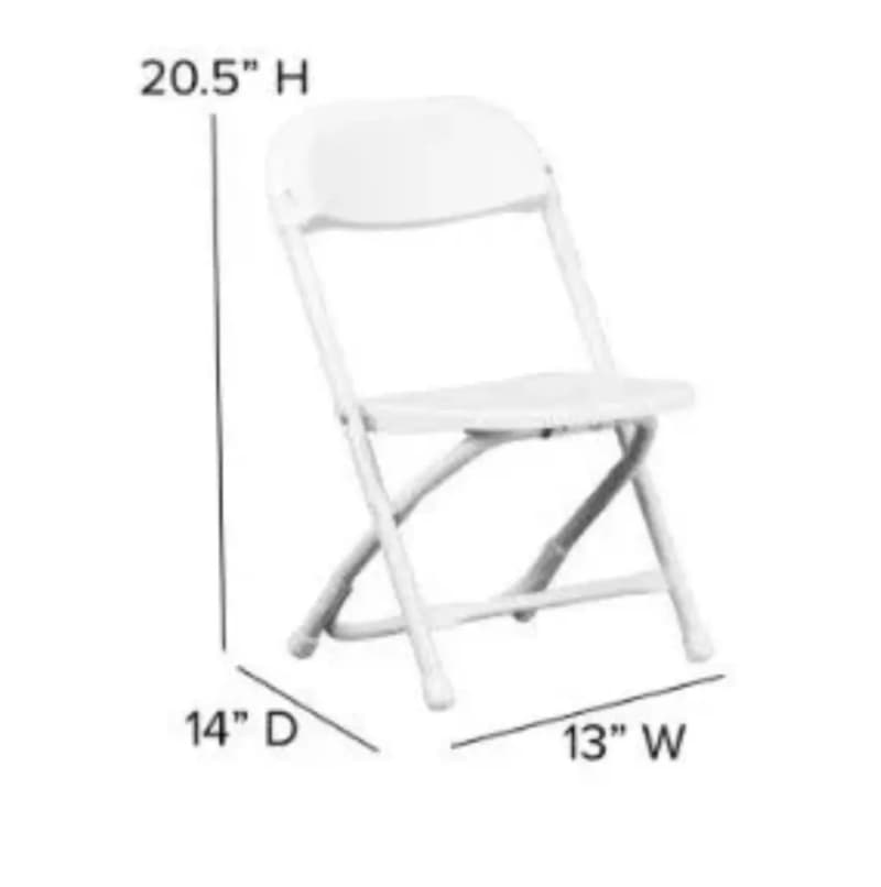White Folding Chair For Kids for rent in Delaware-County