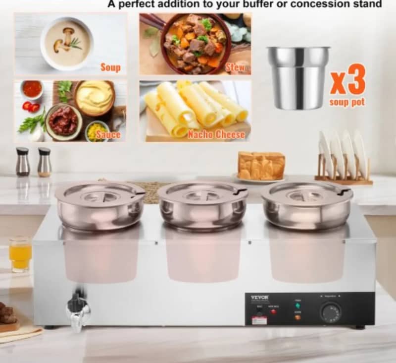 3-Pot Electric Soup Warmer Rental – photo 3 in Kanata