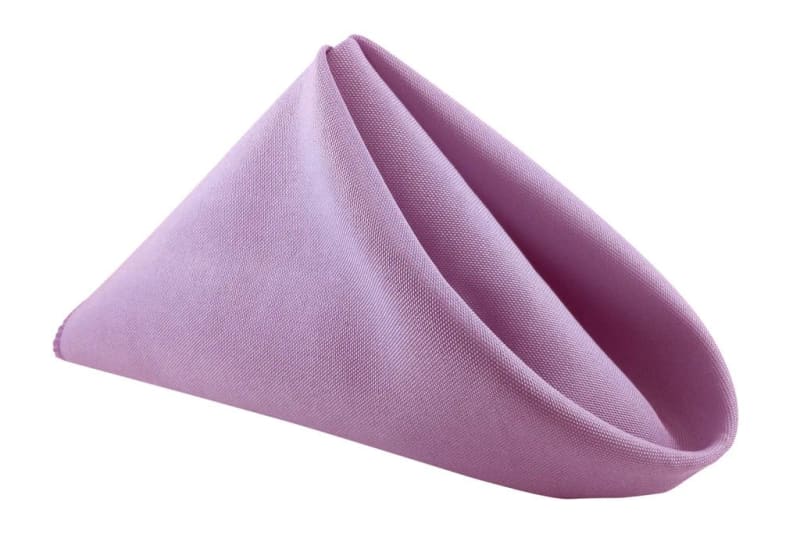 Lavender Polyester Napkin 20 x 20 for rent in Arnprior