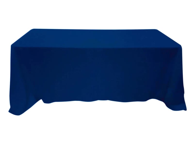 Tablecloth Navy Blue Polyester 90 x132 inch Rectangle for rent in Kanata