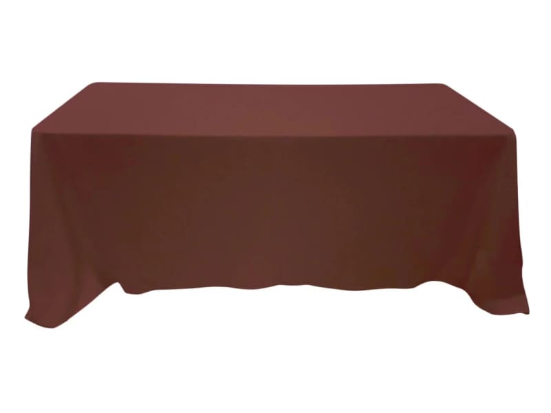 Tablecloth Chocolate Polyester 90 x 132 inch Rectangle for rent in Kanata