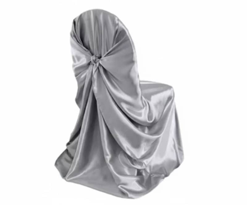 Chair Cover Silver Satin - Universal for rent in Kanata
