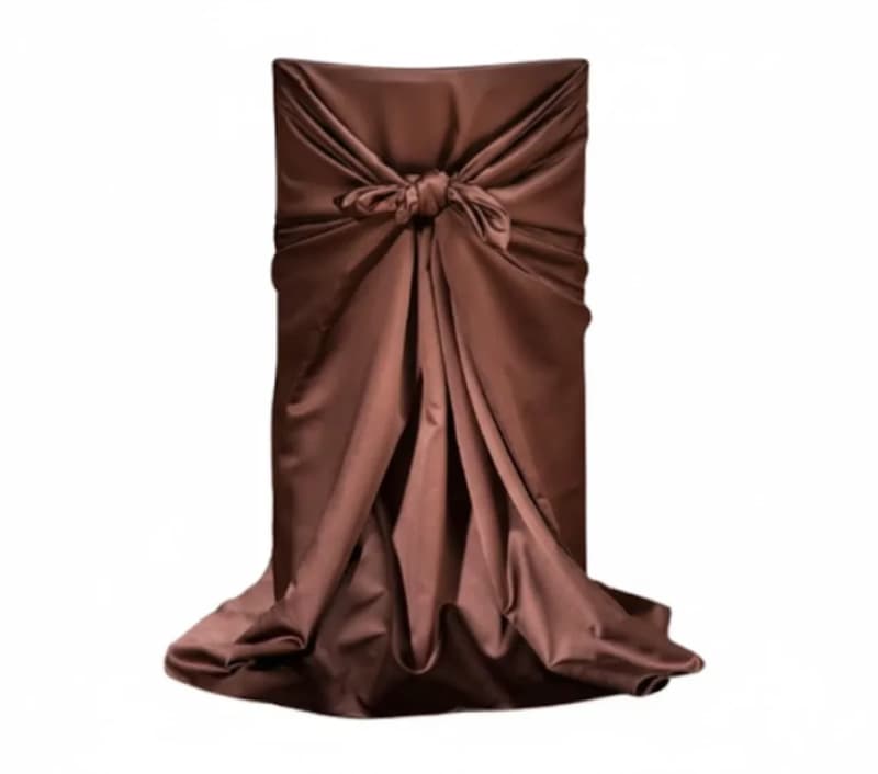 Chair Covers Chocolate Satin - Universal for rent in Kanata
