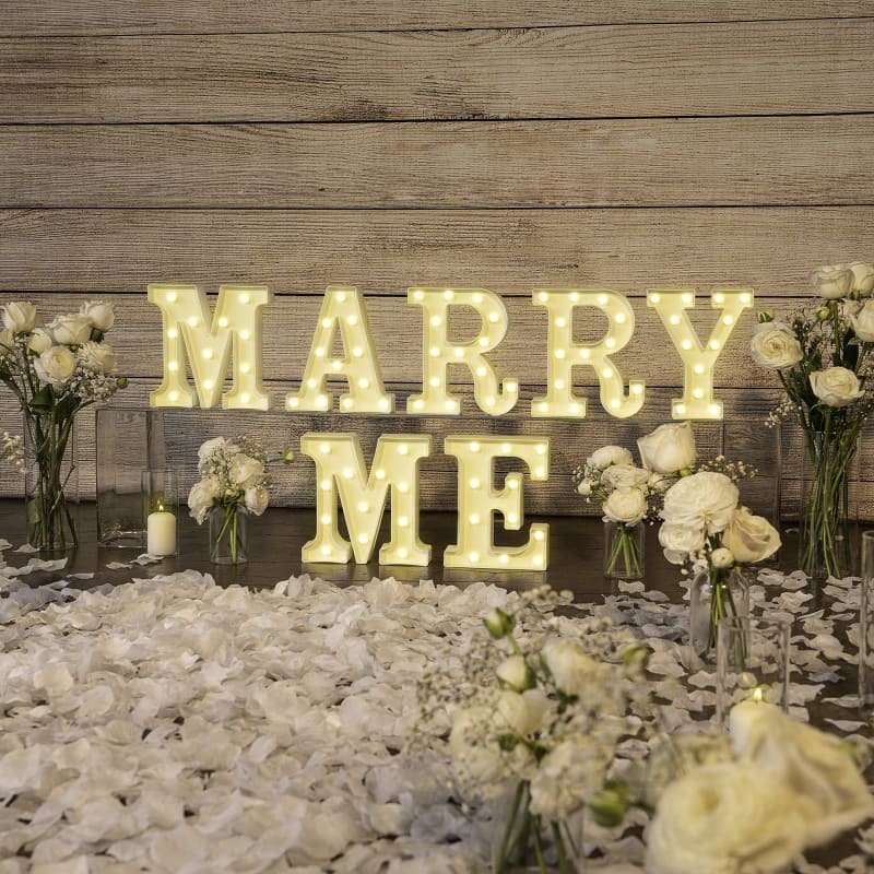 Marry Me Light-Up Letters Rental – Ottawa Events for rent