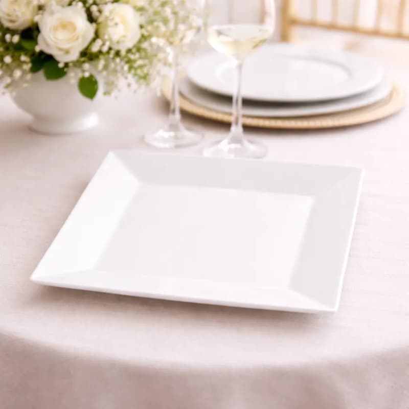 Square Dinner Plate - ( Please Select By Dozen Only ) for rent in Kanata