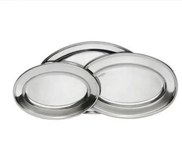 Stainless Steel 16 inch Tray / Platter Oval for rent in Kanata