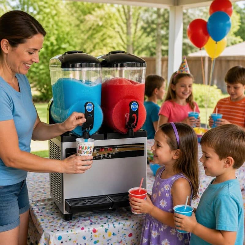 Double Tank Slushy / Margarita Machine 15 L Party-Event 2/3
