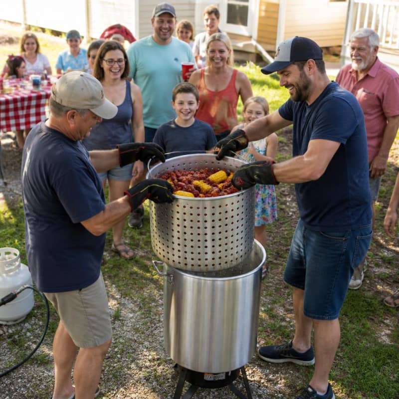 Cooking Strainer 60 qt Seafood Boil / Corn Party-Event 1/2