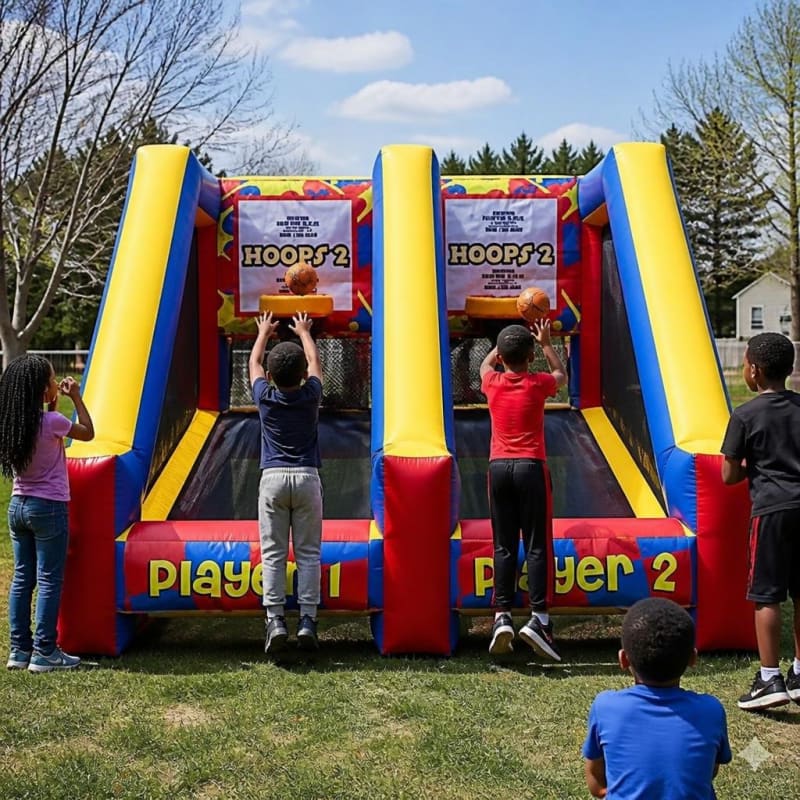 Hoop 2 Inflatable Basketball Game Party-Event 1/2