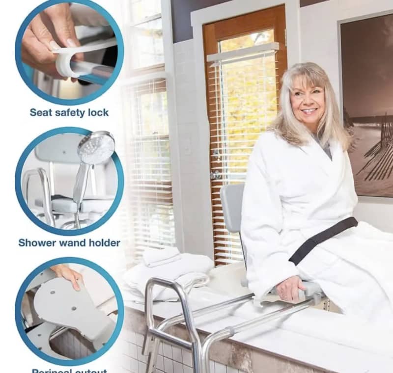 Heavy-Duty Sliding Transfer Bench Shower Chair – photo 6 in Kemptville