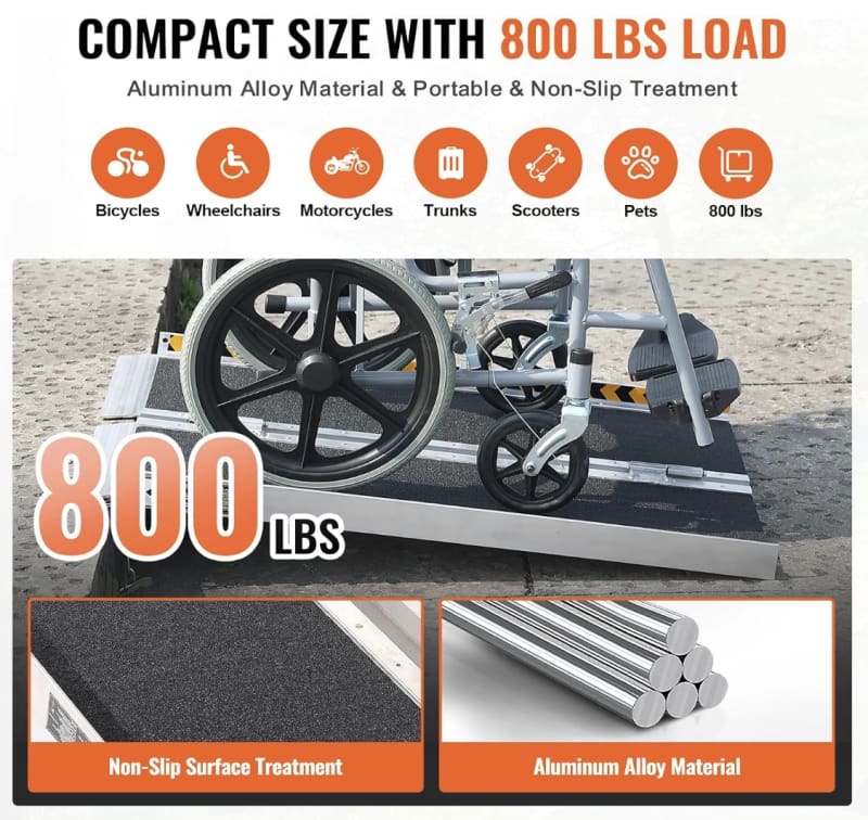 Aluminum Non-Slip 8 ft Portable Wheelchair Ramp – photo 4 in Kemptville