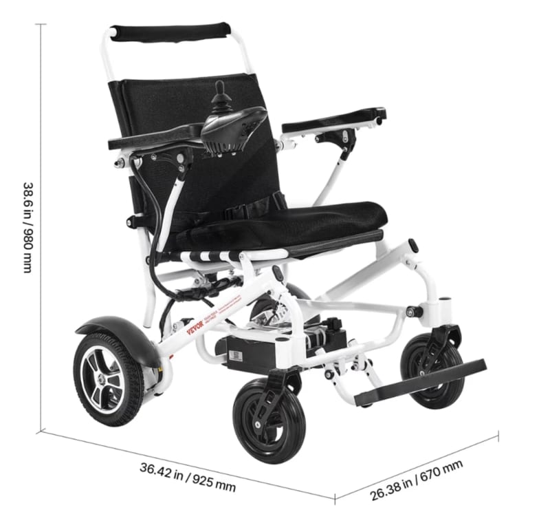 300lb Capacity Foldable Electric Wheelchair – photo 3 in Kemptville